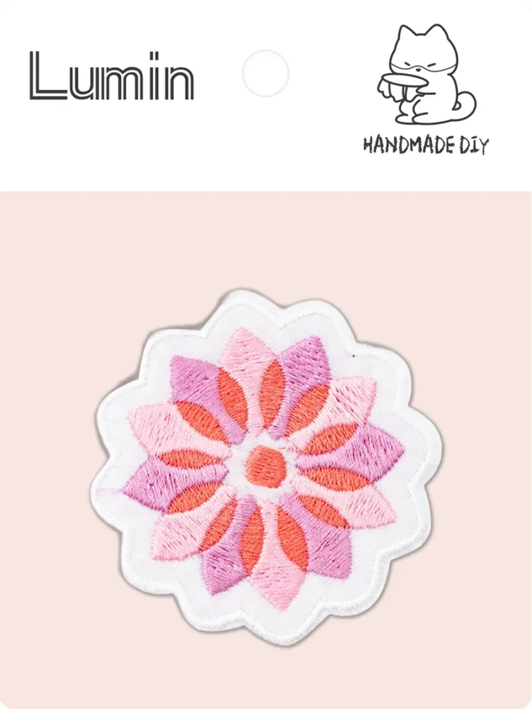 Iron-On Embroidery Patch Set-Fluorescent Threads & Bold Textures