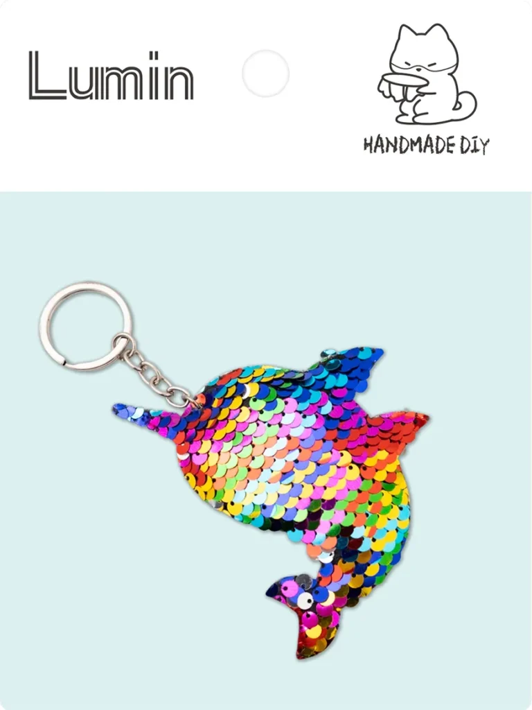 Reversible Sequin Keychain – Custom Flip Sequin Keychains for Eye-Catching