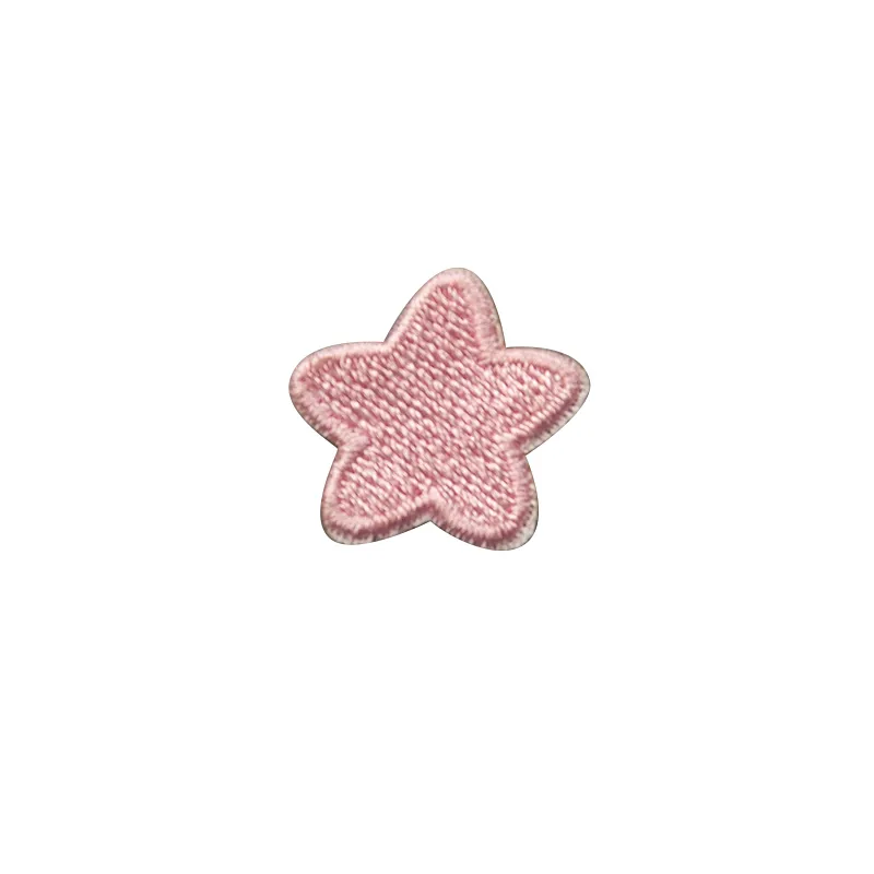 Small Five-Pointed Stars & Hearts Embroidery - Flat Design - Image 4