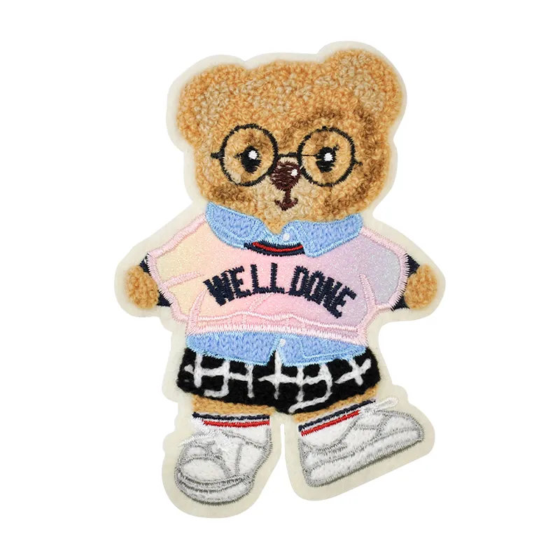 Premium Towel Embroidery with Trendy Bear Design - Image 2
