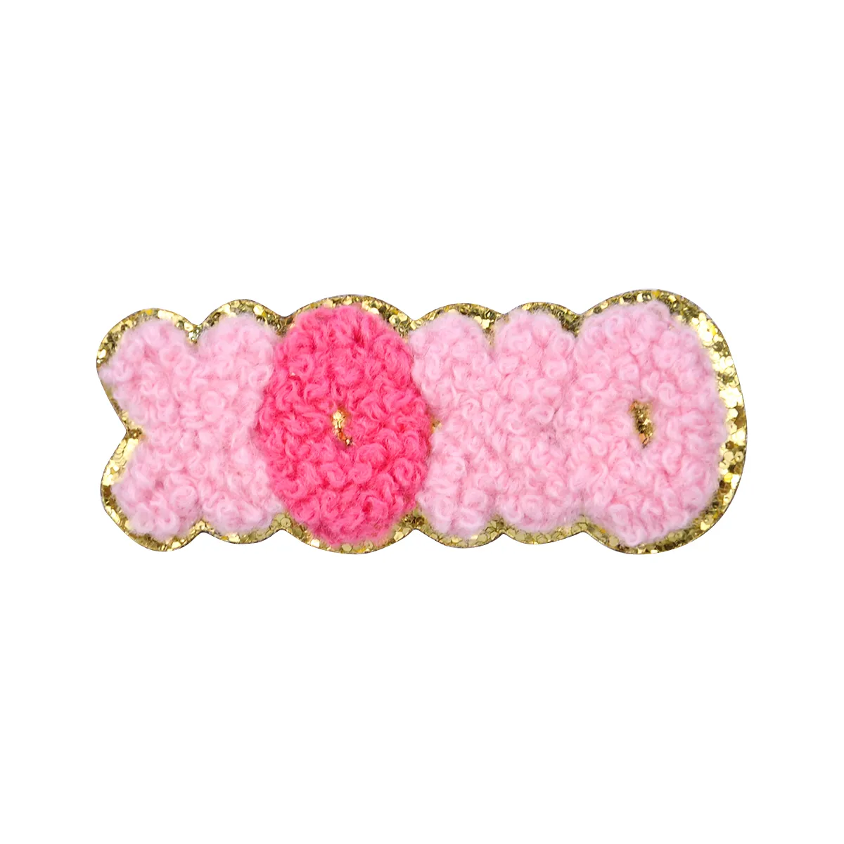 Gold-Edged Pink Towel Embroidery - Luxurious and Elegant Touch - Image 6