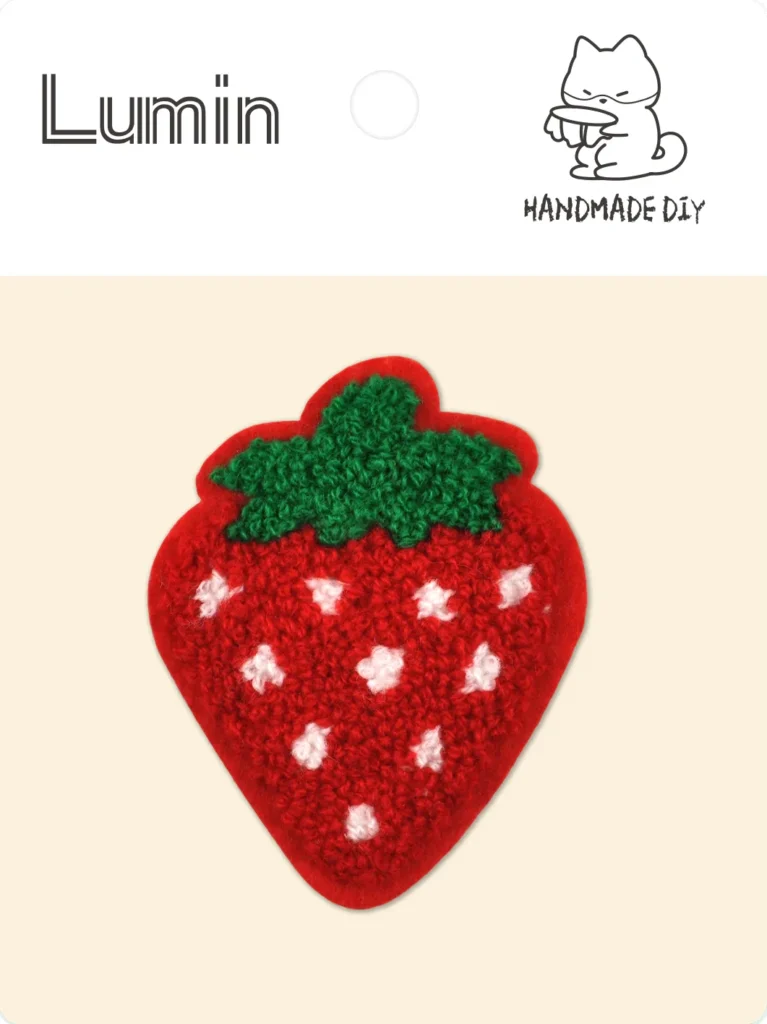 Sweet Strawberry Towel with Beautiful Embroidery Detail