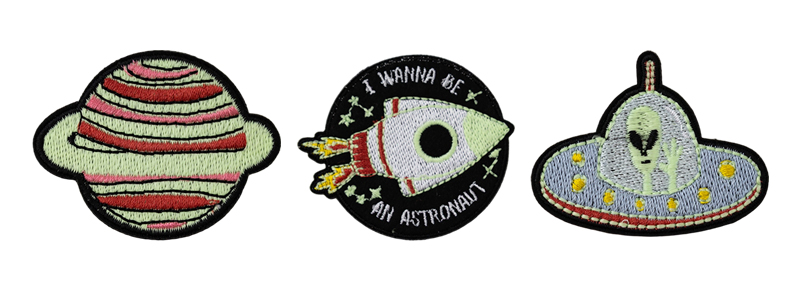 Glow in the Dark Embroidered Patches 2