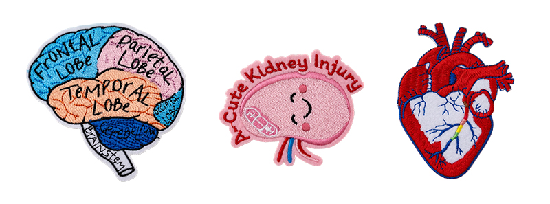 Iron-On Embroidered Patch Set1