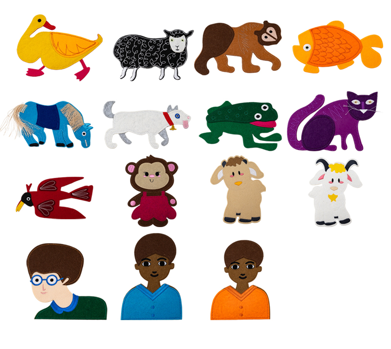 Toddler Learning Felt Pieces 1